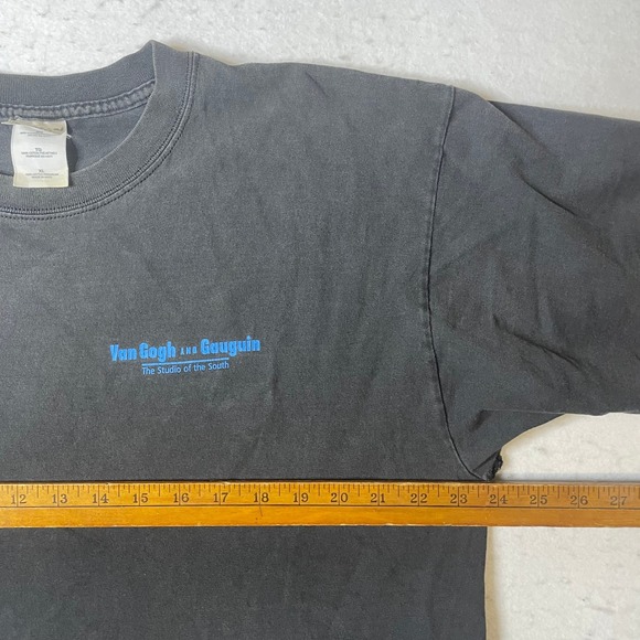 Gildan Van Gogh Gauguin Art Museum T Shirt Mens XL Black The Studio of the South - Picture 6 of 12